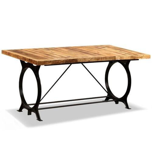 Spisebord i massivt ru mangotræ 180 cm