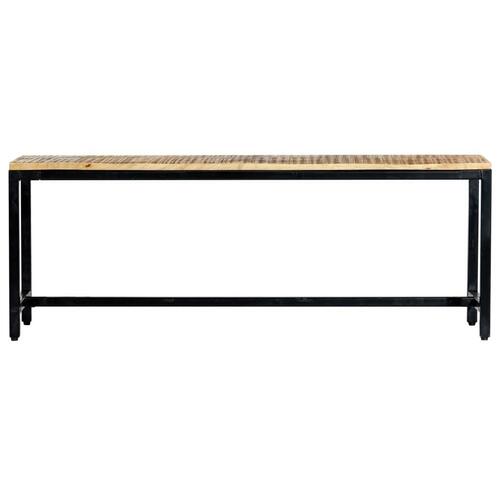 Spisebordsbænk 120 cm massivt ru mangotræ