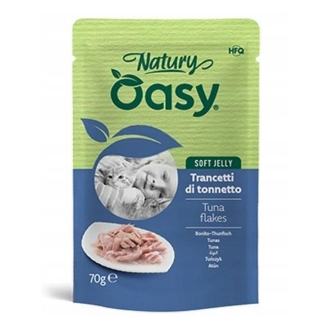 Oasy Natury Soft Jelly – tunflager vådfoder til kat, 70 g billede