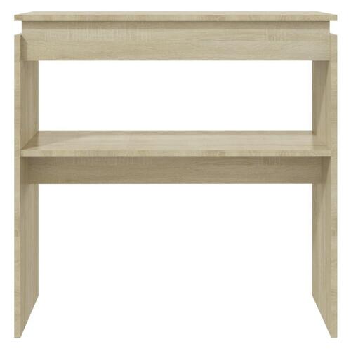 Konsolbord 80x30x80 cm konstrueret træ sonoma-eg