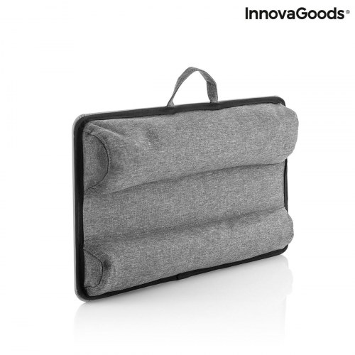 Deskion bærbar laptopbord med XL-pude - grå/sort