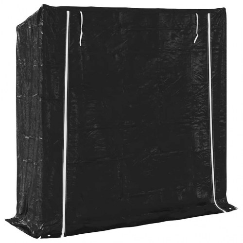 Brændestativ med regnslag 200 × 60 × 200 cm - galvaniseret stål