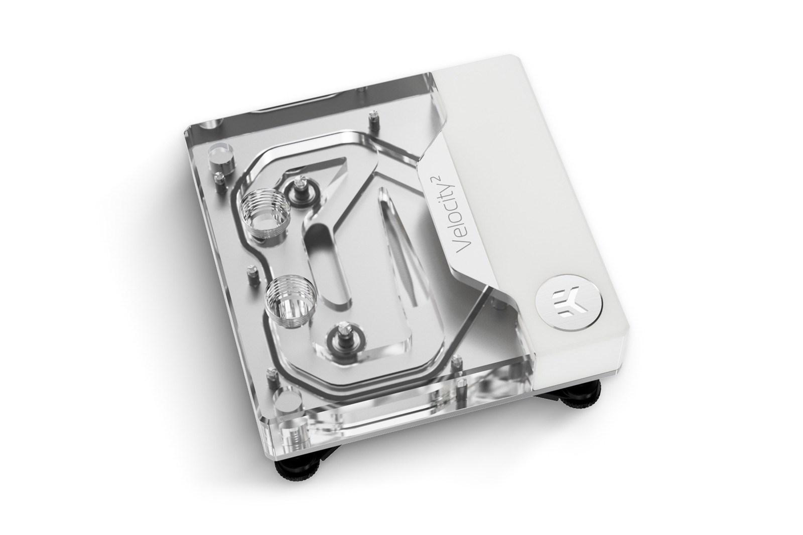 EK Water Blocks EK‑Quantum Velocity2 D‑RGB – 1700, White Edition CPU-vandkøleblok billede