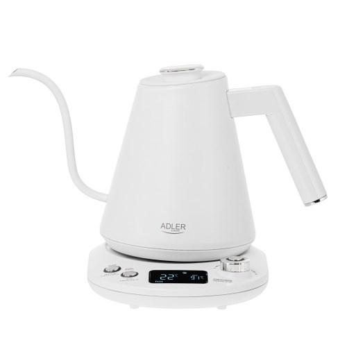 Adler AD 1349w elkedel - 1 l, 1.100 W, hvid med 360° base billede