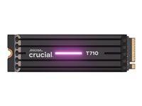 Crucial T710 4 TB M.2 NVMe SSD – PCIe 5.0 x4 med kølelegeme billede