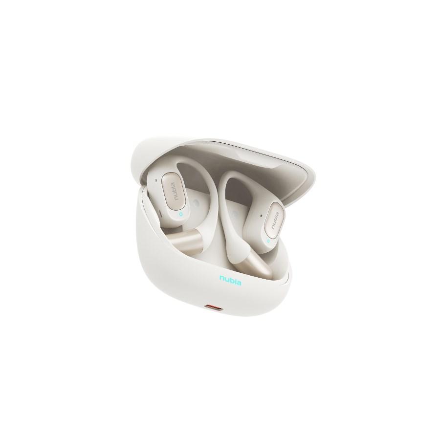 Nubia LiveFlip trådløse in-ear høretelefoner - hvid