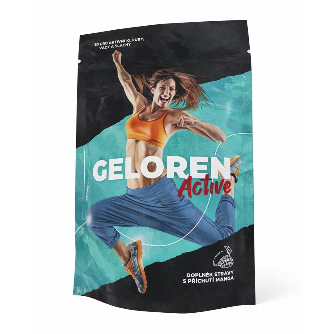 GELOREN Active Mango - vingummier til led med kollagen og C-vitamin, 3 stk