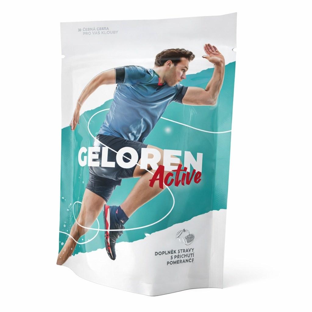 Geloren Active Orange - vingummier til led med kollagen og C‑vitamin, 3 stk