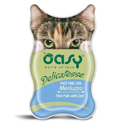Oasy Delicatesse - Fin paté med torsk, vådfoder til kat - 85 g billede
