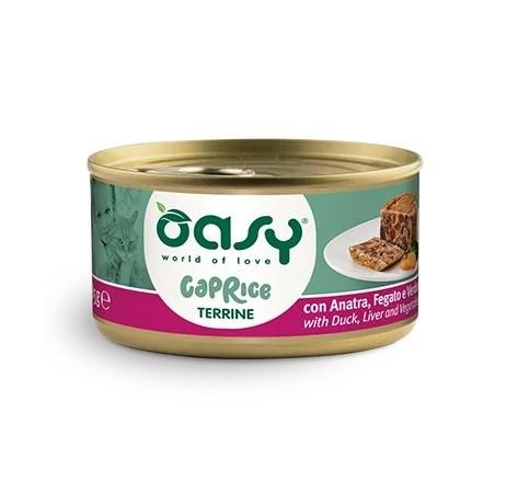 Oasy Caprice Terrine – and, lever og grøntsager vådfoder til kat – 85 g billede