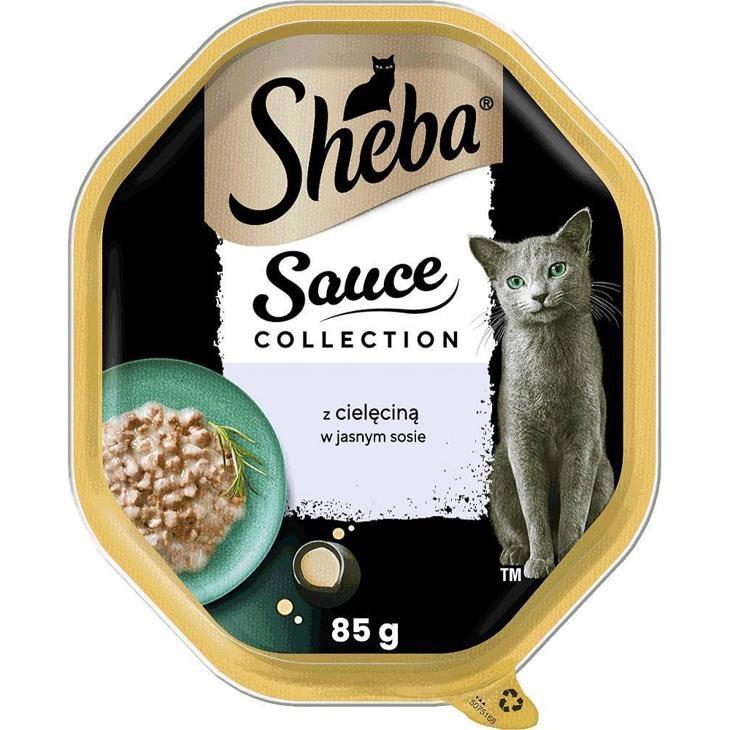 Sheba Sauce Collection vådfoder til kat – kalv i lys sauce, 85 g billede