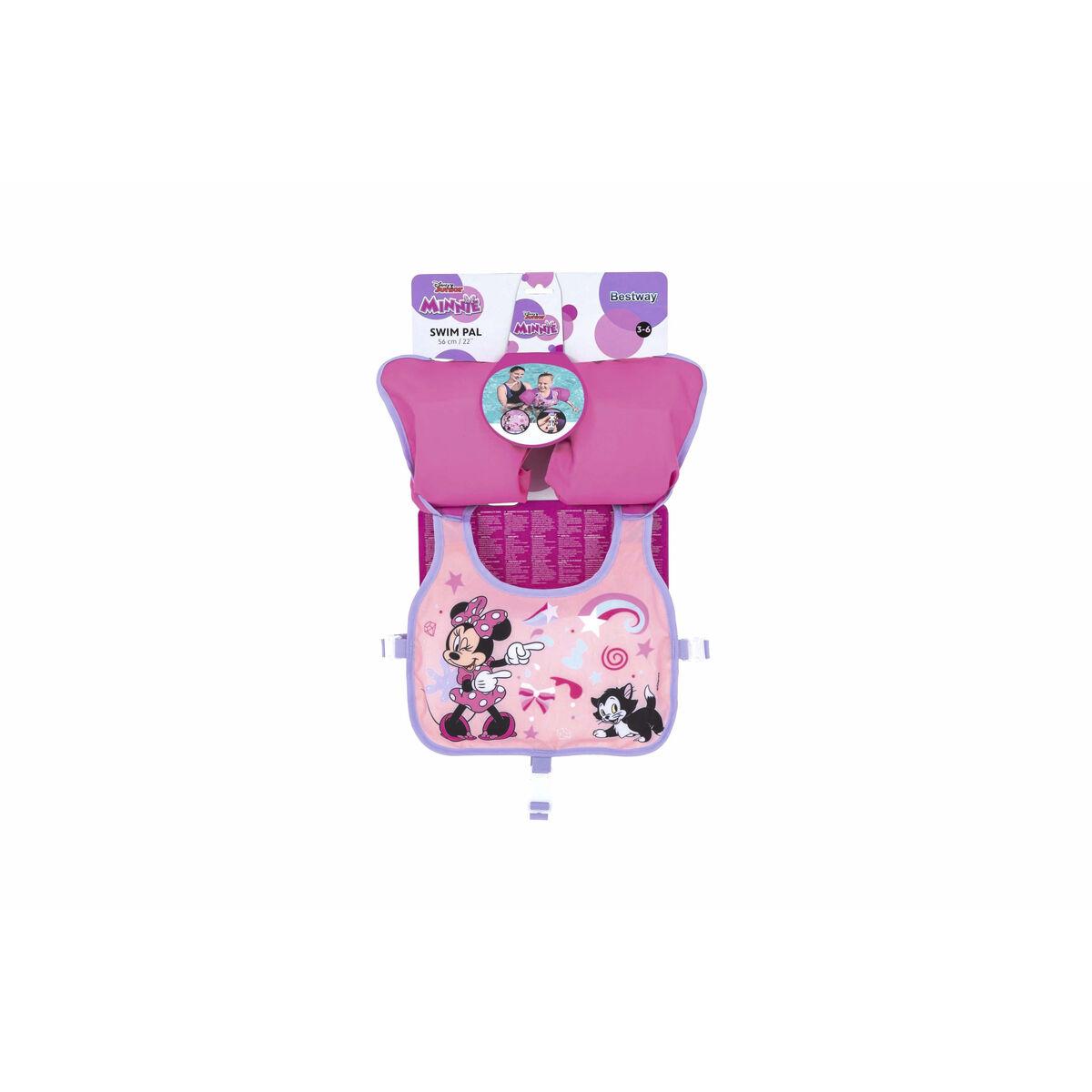 Bestway Minnie Mouse svømmevest M/L - Pink (19-30 kg) billede