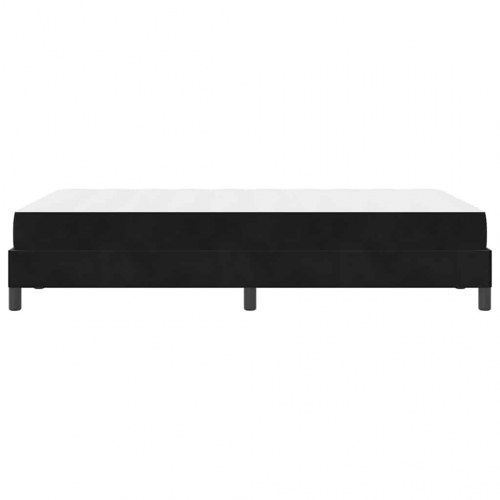 Kontinentalseng med madras Sort 120 x 220 cm Stof