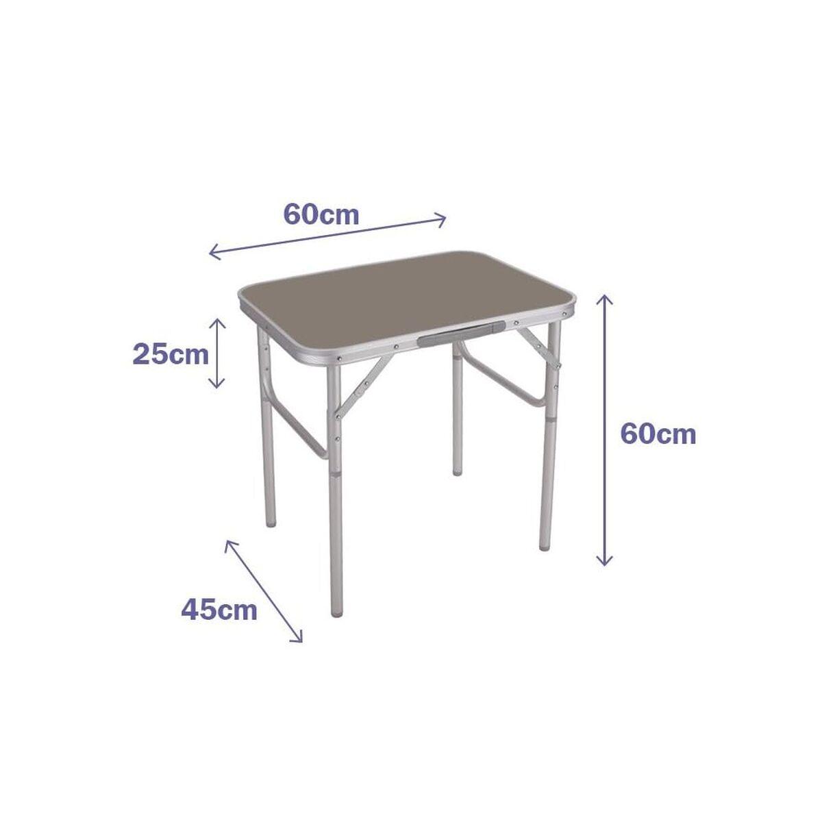 Marbueno sammenklappeligt campingbord 60 × 60 × 45 cm - metal billede