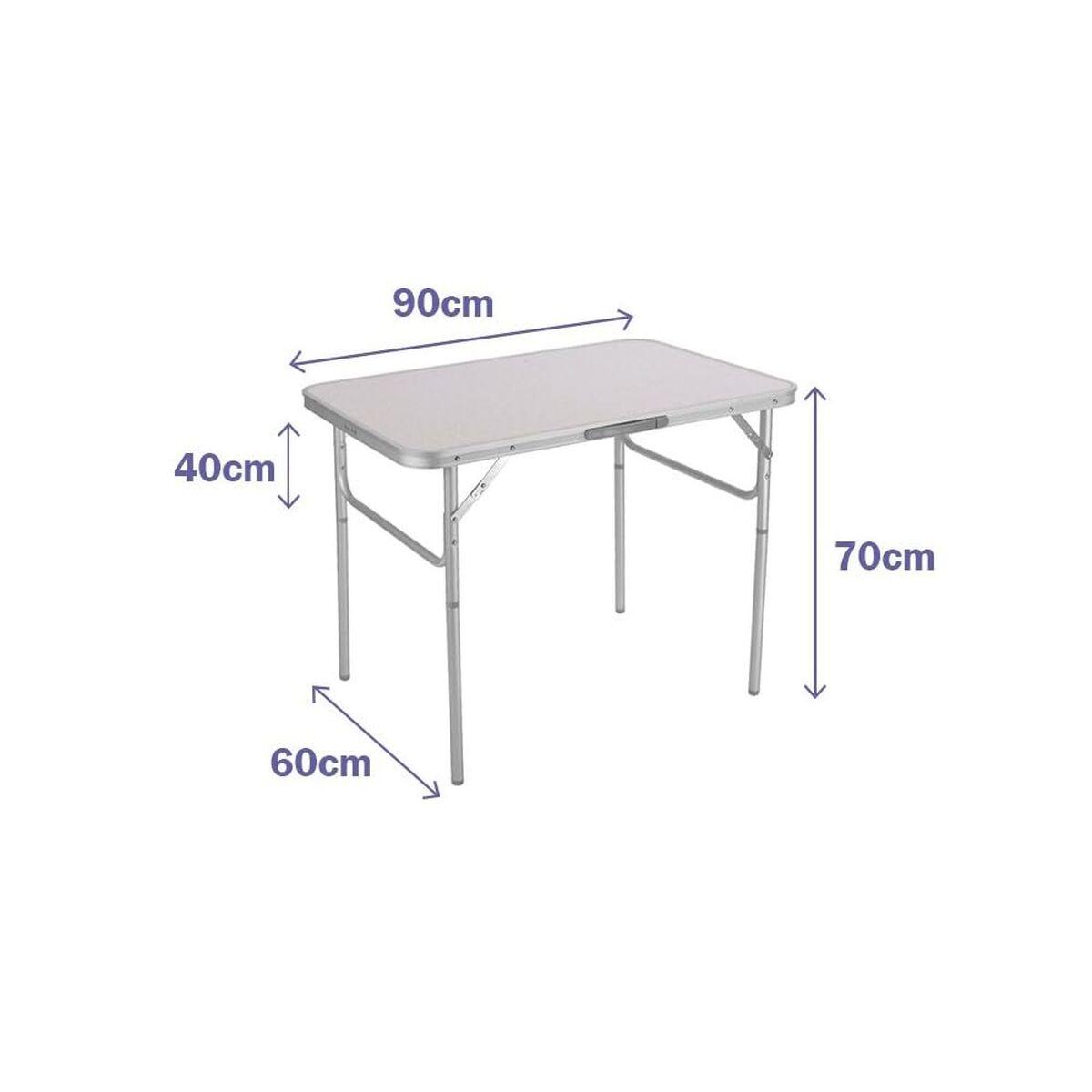 Marbueno sammenklappeligt campingbord - hvid, 90 × 70 × 60 cm billede