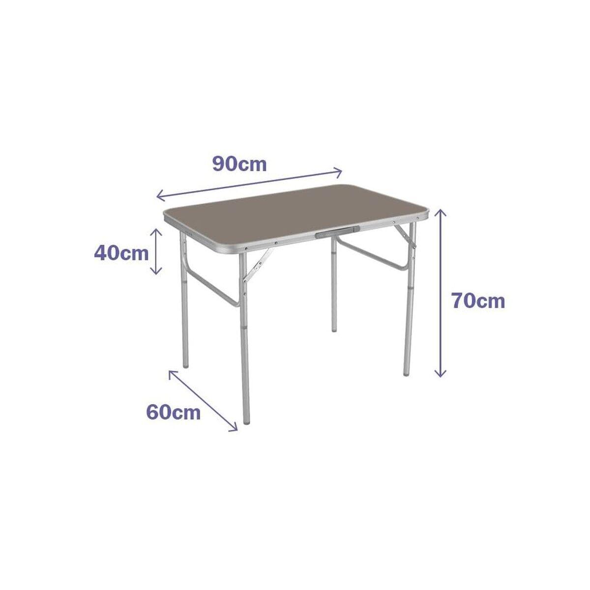 Marbueno sammenklappeligt campingbord - 90 × 70 × 60 cm billede