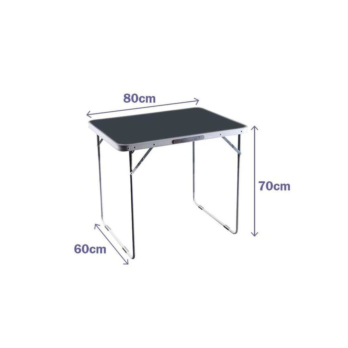 Marbueno sammenklappeligt campingbord - grå 120 × 70 × 60 cm billede