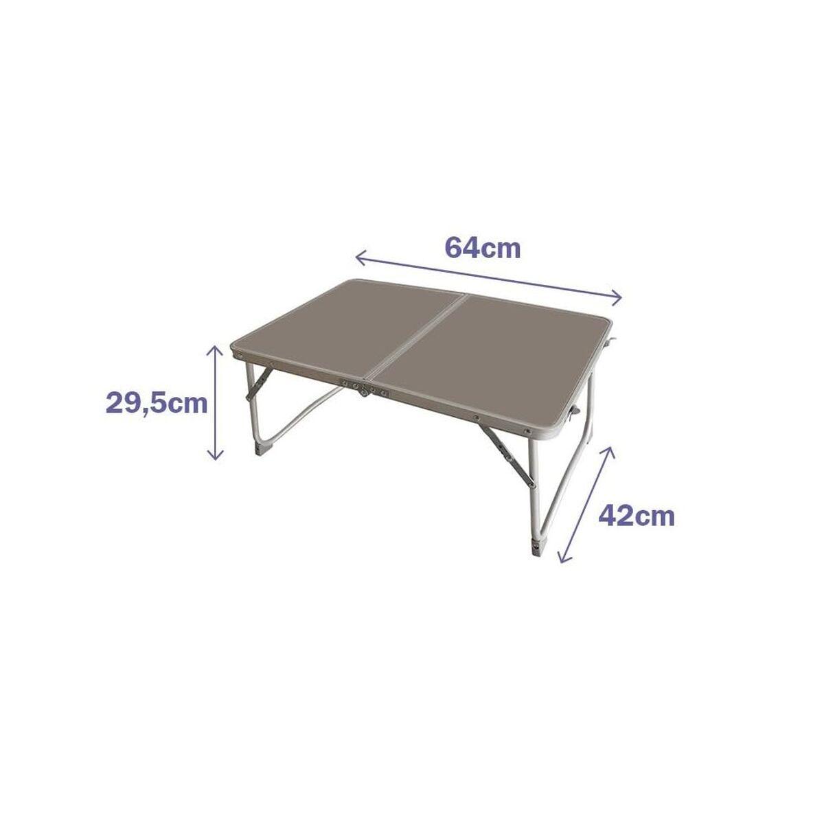 Marbueno Sammenklappeligt campingbord - aluminium, 64 × 42 × 29,5 cm billede