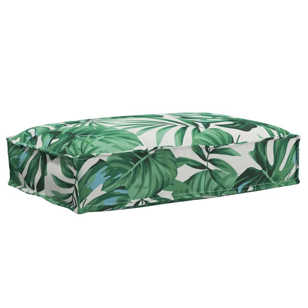 Pude Blad Bladmønster 60 x 40 x 8 cm Oxford stof billede