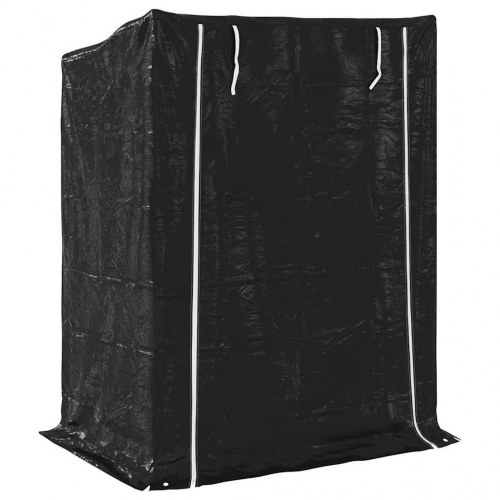 Brændestativ med regnslag 150 × 100 × 200 cm - galvaniseret stål