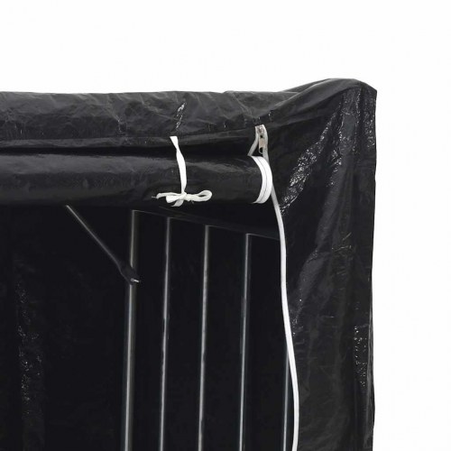 Brændestativ med regnslag 150 × 100 × 200 cm - galvaniseret stål