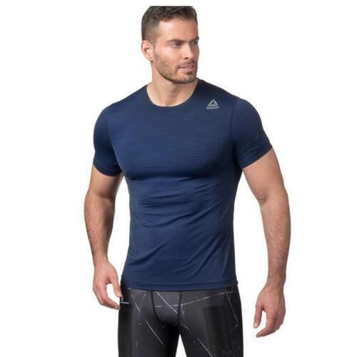Kortærmet T-shirt til Mænd Reebok Wor Aactivchill Tech Blå Blå L
