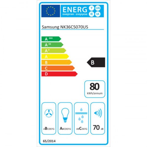 Samsung NK36C5070US/UR væghængt emhætte 90 cm - stål (OUTLET D)