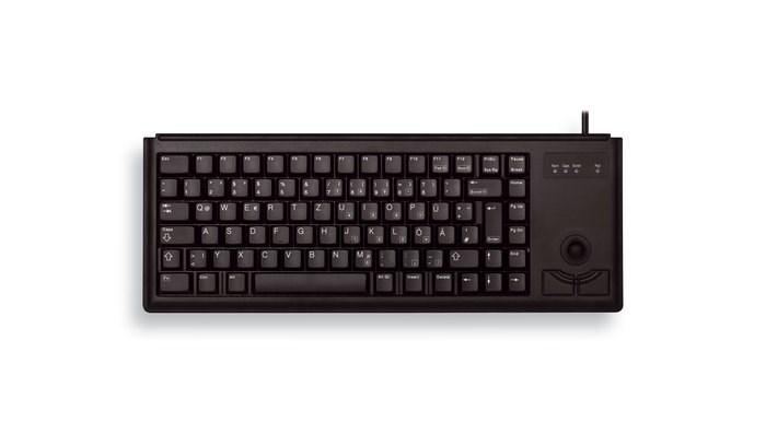 Cherry G84-4400 tastatur med trackball - USB, QWERTY US, sort billede