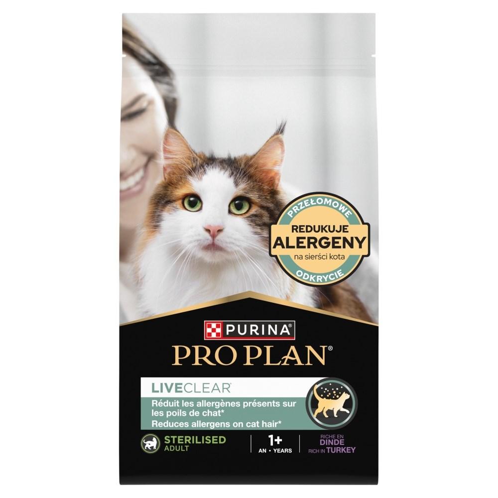 Purina Pro Plan LiveClear Sterilised tørfoder til kat – kalkun, 2,8 kg billede