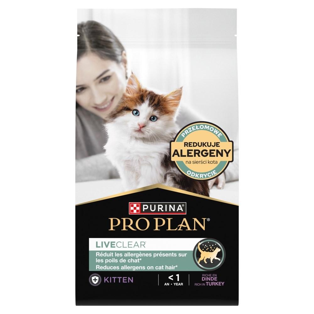 Purina Pro Plan LiveClear Kitten tørfoder med kalkun – 1,4 kg billede