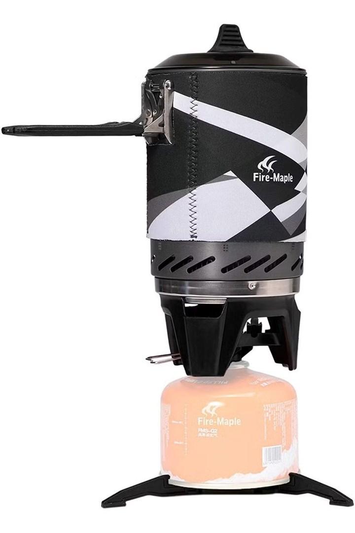 Fire-Maple FMS-X2 sort - kompakt gaskoger til camping (2.220 W)