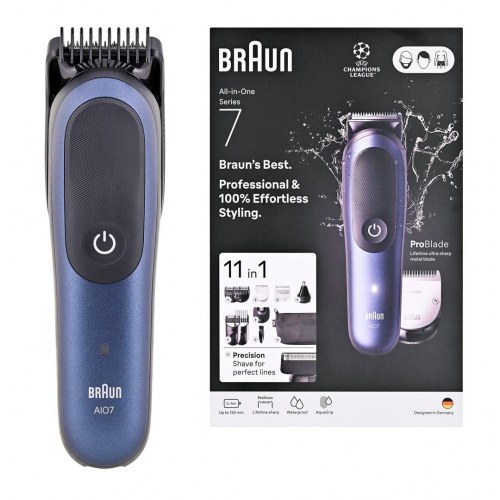 Braun All‑in‑One Series 7 AIO7540 trimmer - våd/tør, blå