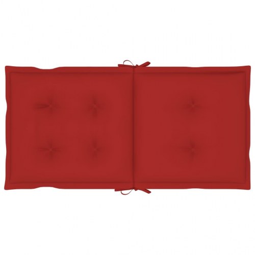 Hynder til havestol 4 stk. 100x50x7 cm rød