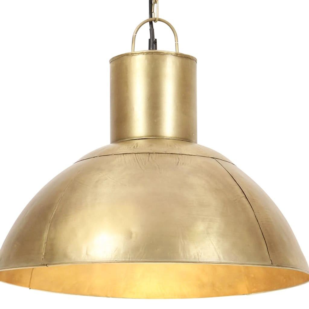 Hængelampe 25 W rund 48 cm E27 messingfarvet