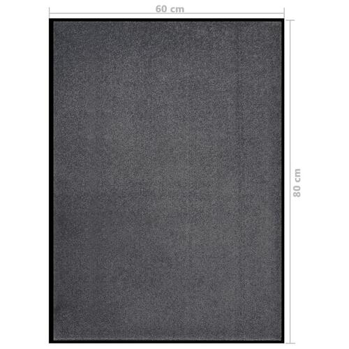 Dørmåtte 60x80 cm antracitgrå