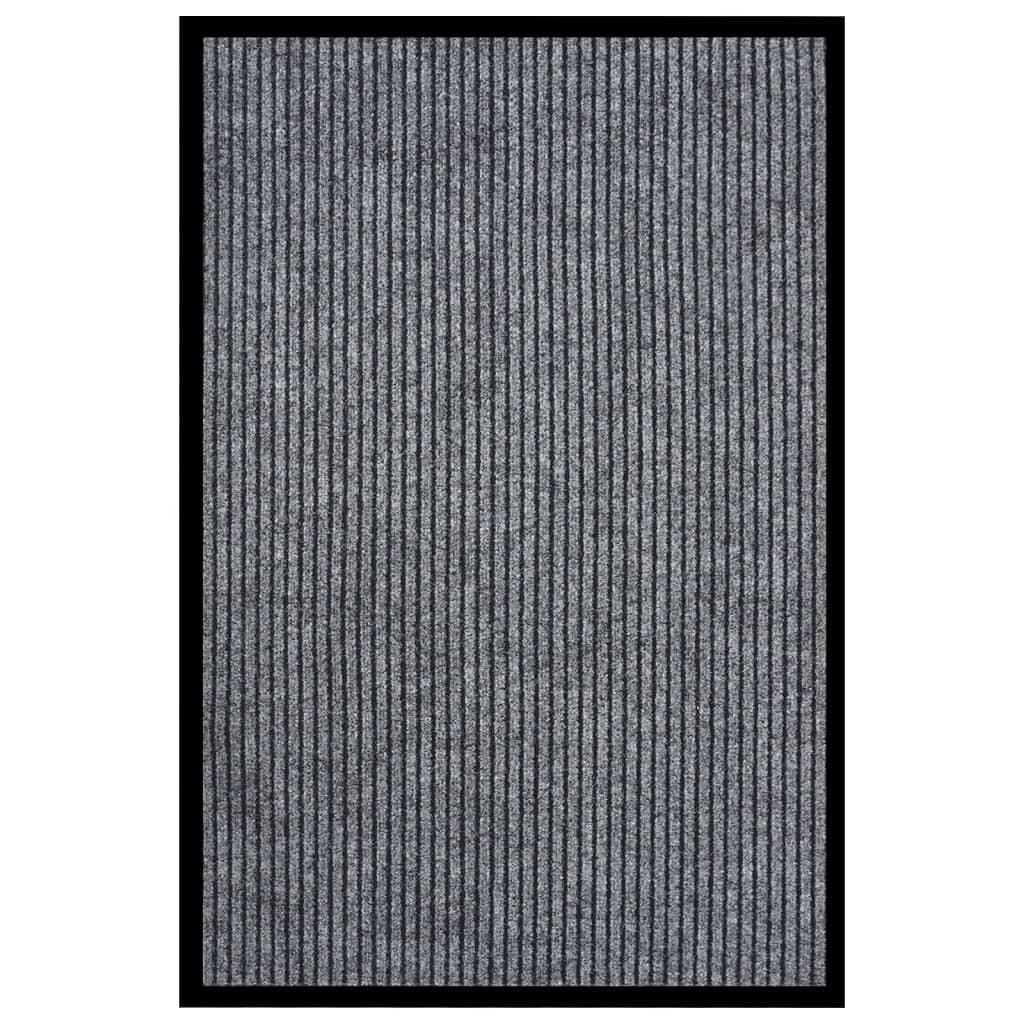 Dørmåtte 80x120 cm stribet grå