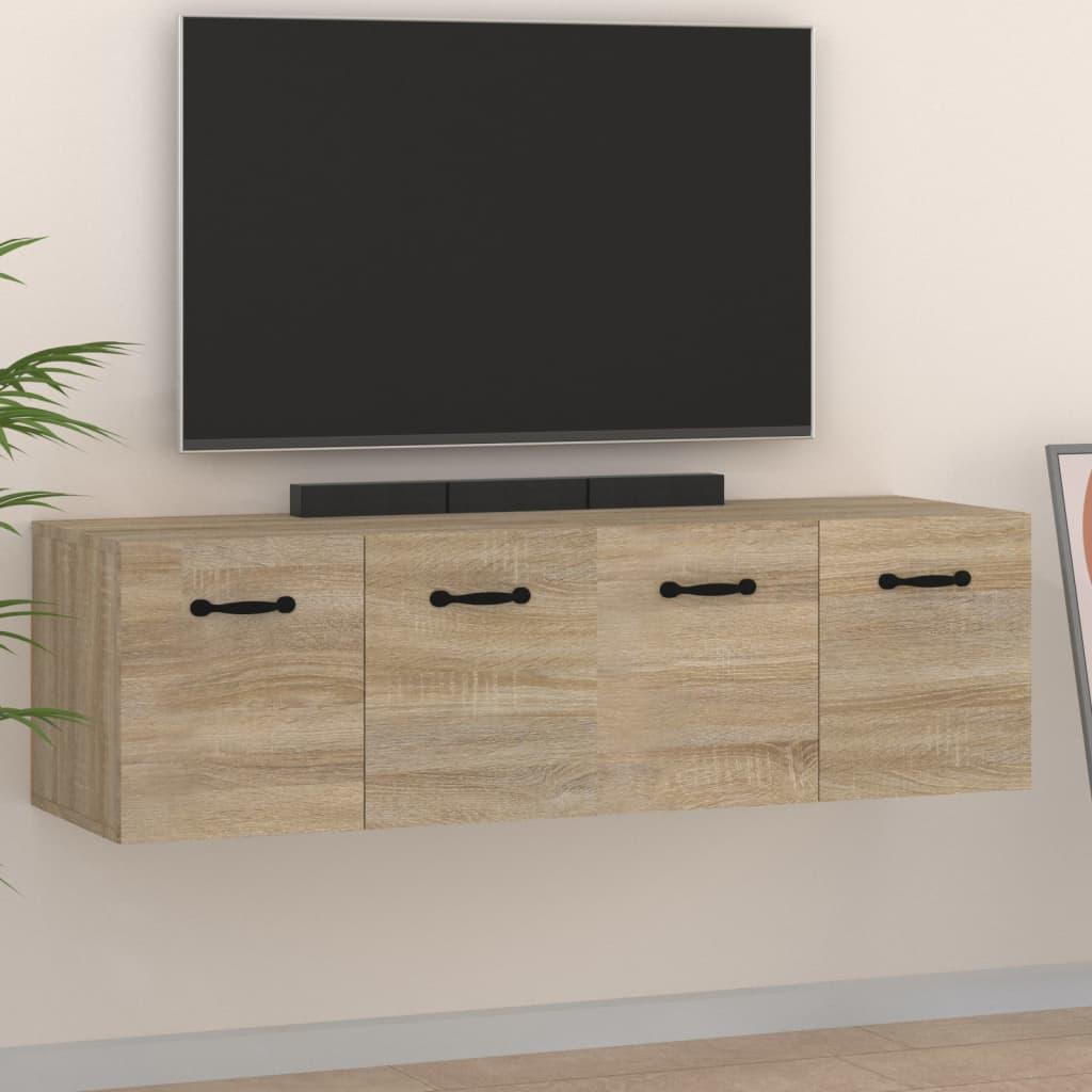 Vægskabe 2 stk. 80x35x36,5 cm konstrueret træ sonoma-eg billede