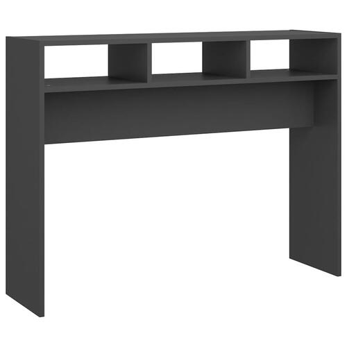 Konsolbord 105x30x80 cm konstrueret træ grå