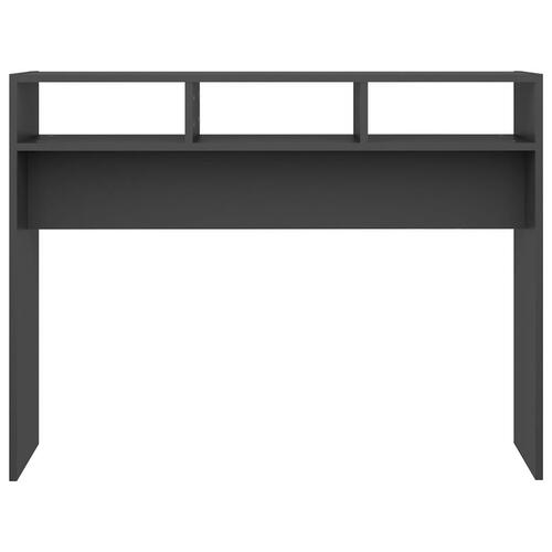 Konsolbord 105x30x80 cm konstrueret træ grå