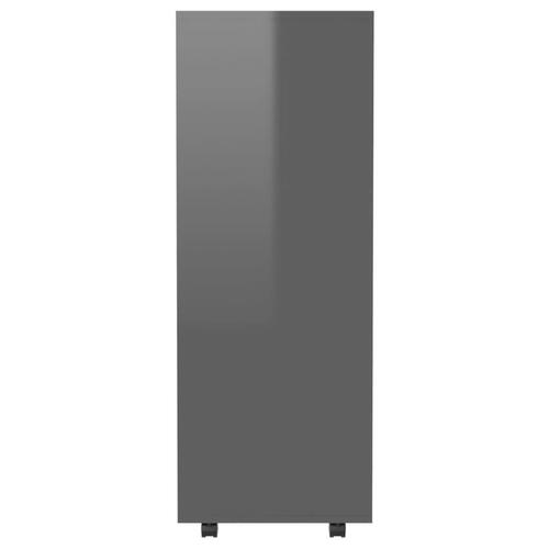 Garderobe 80x40x110 cm spånplade grå højglans