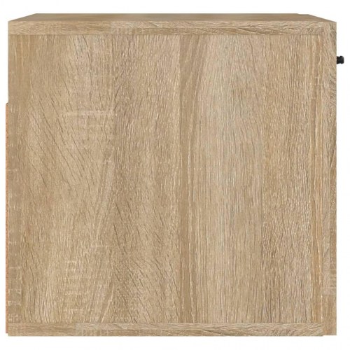 Vægskab 80 × 36,5 × 35 cm i sonoma-eg - væghængt opbevaring