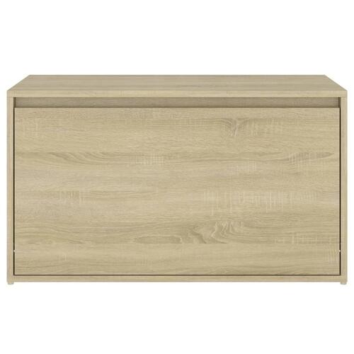 Entrébænk 80x40x45 cm konstrueret træ sonoma-eg