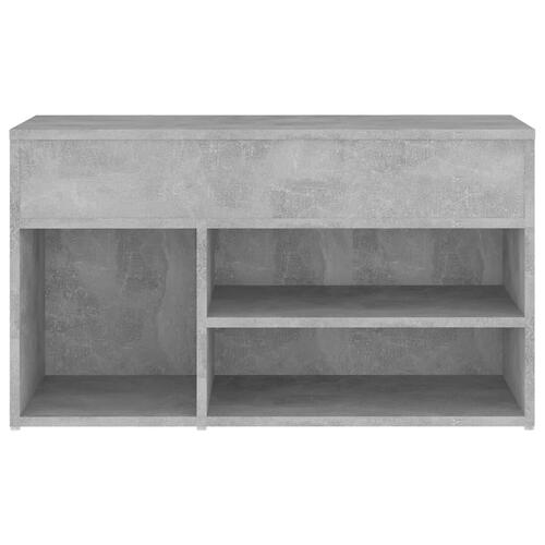 Skoreol 80x30x45 cm konstrueret træ betongrå