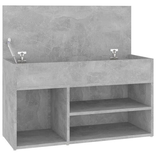 Skoreol 80x30x45 cm konstrueret træ betongrå