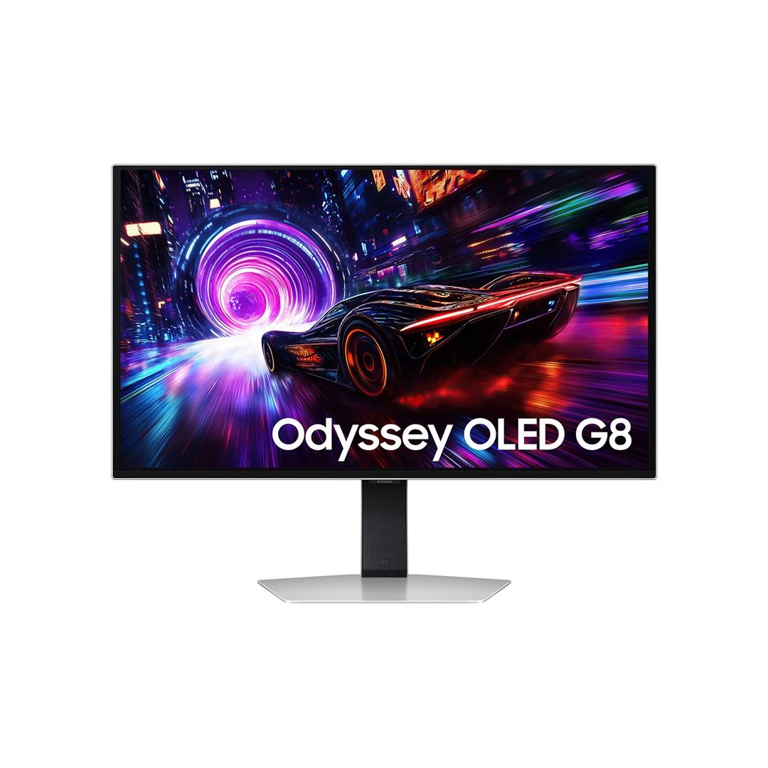 Samsung Odyssey OLED G8 32" 4K gaming-skærm - Sølv (LS32FG810SUXEN)