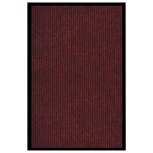 Dørmåtte 80x120 cm stribet rød