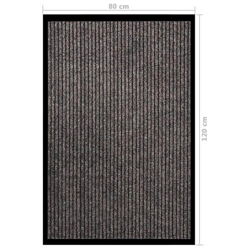 Dørmåtte 80x120 cm stribet beige