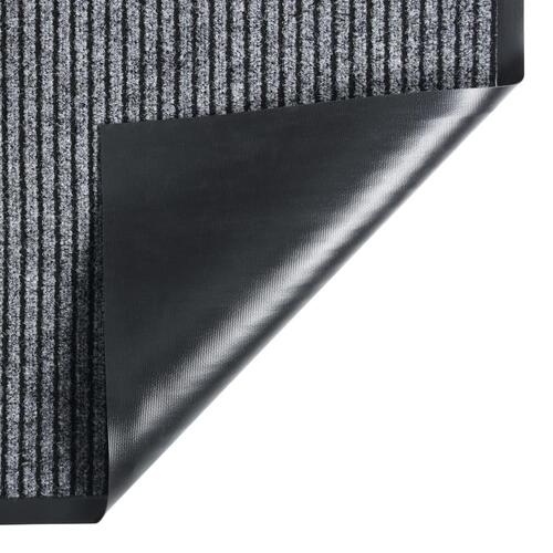 Dørmåtte 60x80 cm stribet grå