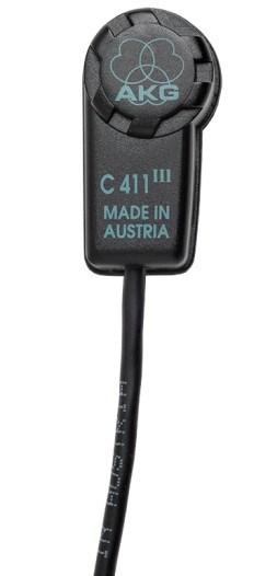AKG C411 PP kontaktmikrofon - pickup til koncert og studie billede