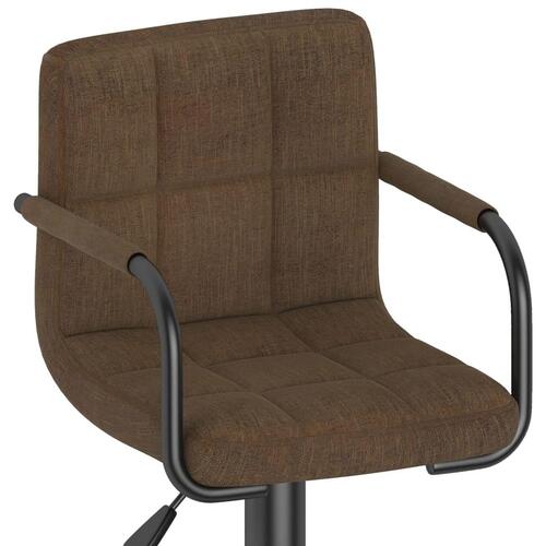 Barstole 2 stk. stof brun